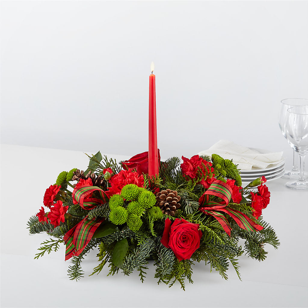 By the Candlelight Centerpiece – SWEET CREATIONS BROOKFIELD FLWRS & BLLNS, Brookfield IL