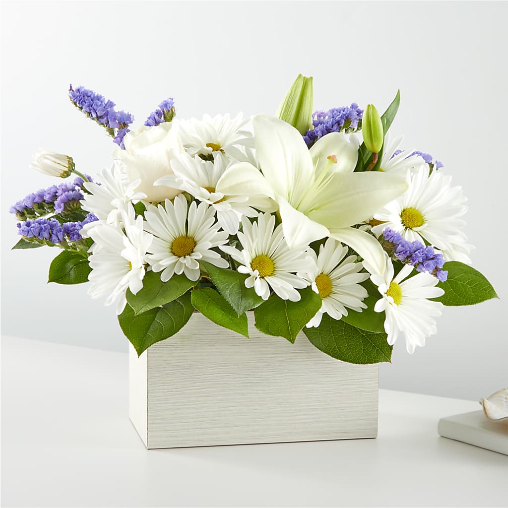 Beyond Blue Box Bouquet – SWEET CREATIONS BROOKFIELD FLWRS & BLLNS, Brookfield IL