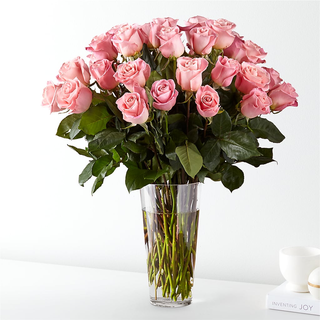 Long Stem Pink Rose Bouquet – SWEET CREATIONS BROOKFIELD FLWRS & BLLNS, Brookfield IL