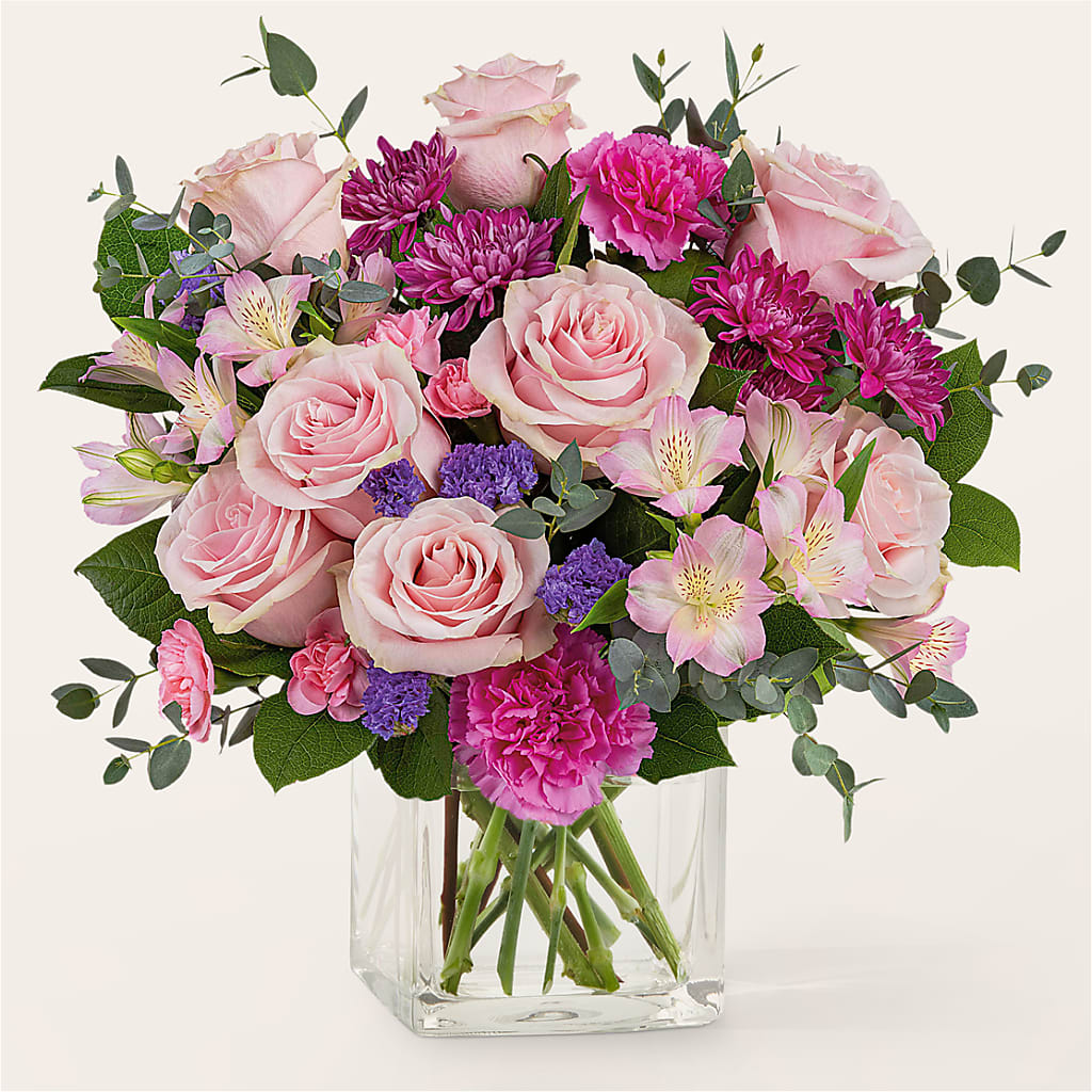 Rosy Radiance Bouquet – SWEET CREATIONS BROOKFIELD FLWRS & BLLNS, Brookfield IL