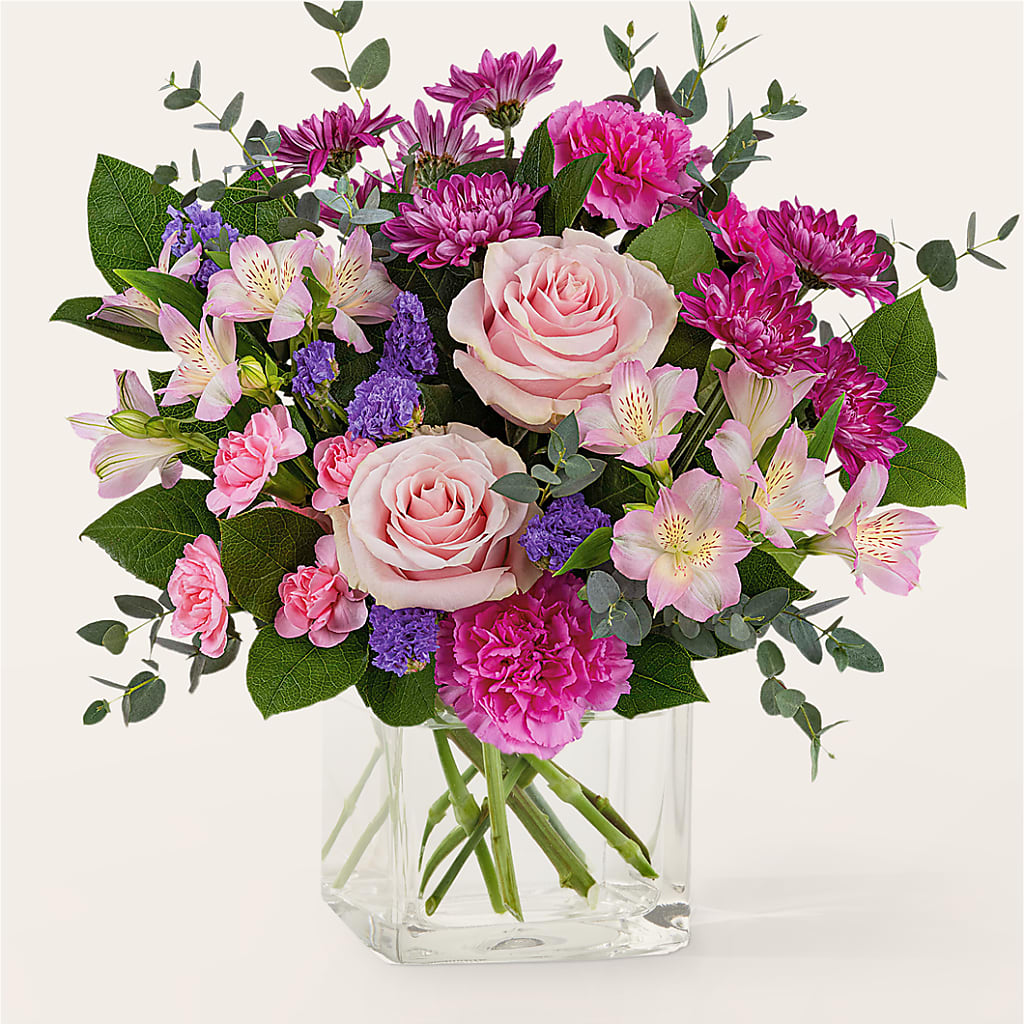 Rosy Radiance Bouquet – SWEET CREATIONS BROOKFIELD FLWRS & BLLNS, Brookfield IL