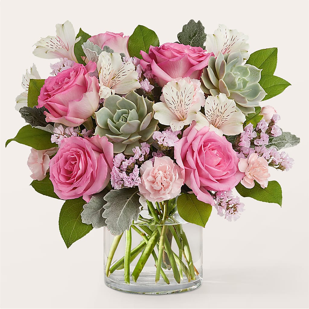 Dusty Rose Bouquet – SWEET CREATIONS BROOKFIELD FLWRS & BLLNS, Brookfield IL