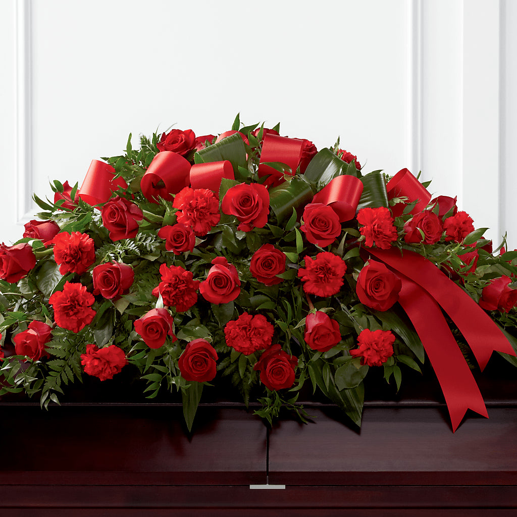 Tribute of Life Casket Spray – SWEET CREATIONS BROOKFIELD FLWRS & BLLNS, Brookfield IL