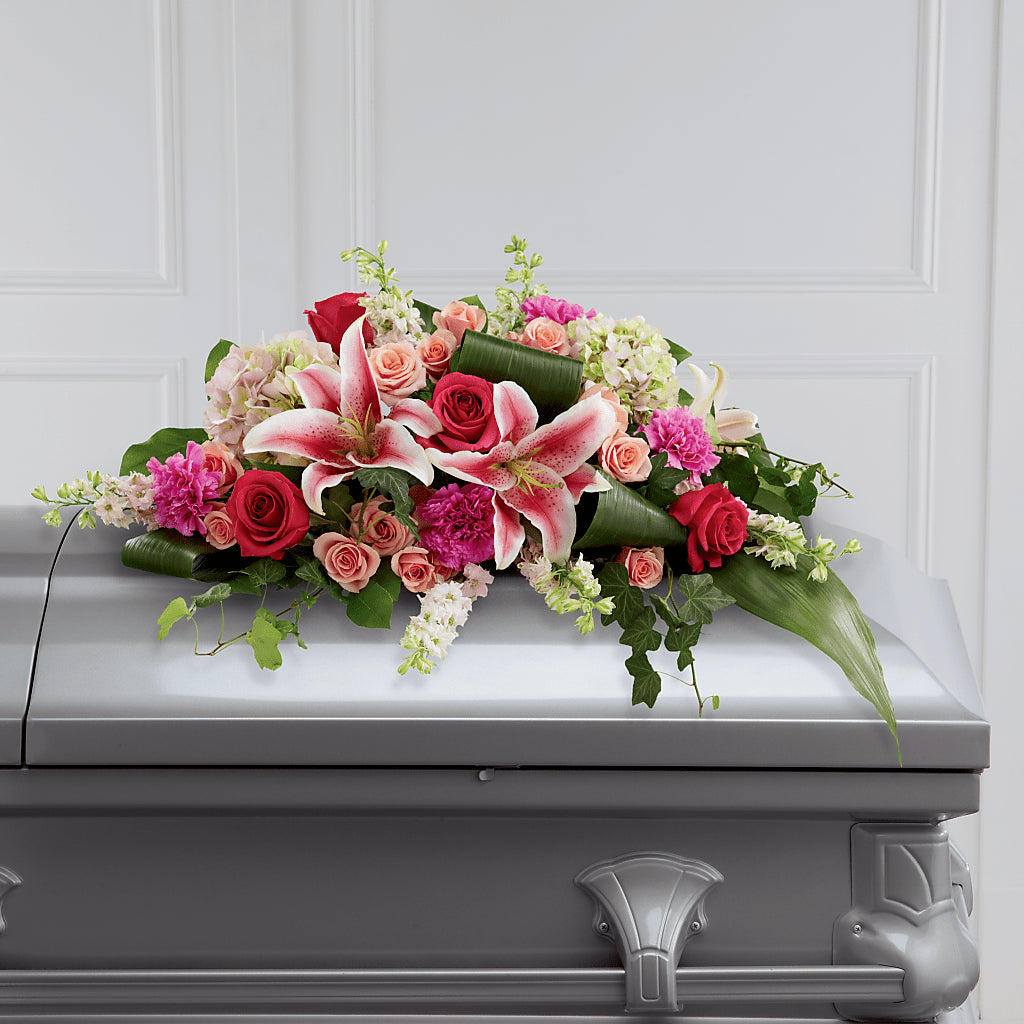 Splendid Grace Casket Spray – SWEET CREATIONS BROOKFIELD FLWRS & BLLNS, Brookfield IL