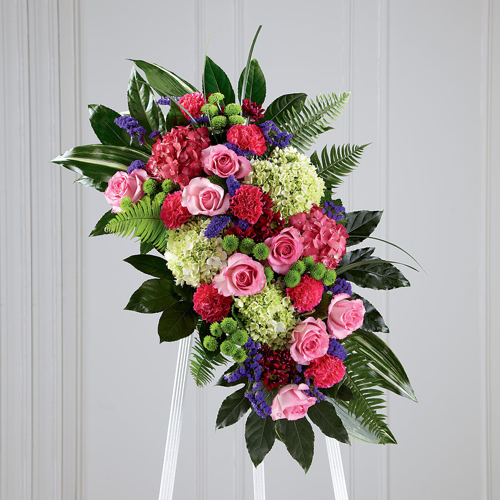 Refreshing Mix Standing Spray – SWEET CREATIONS BROOKFIELD FLWRS & BLLNS, Brookfield IL
