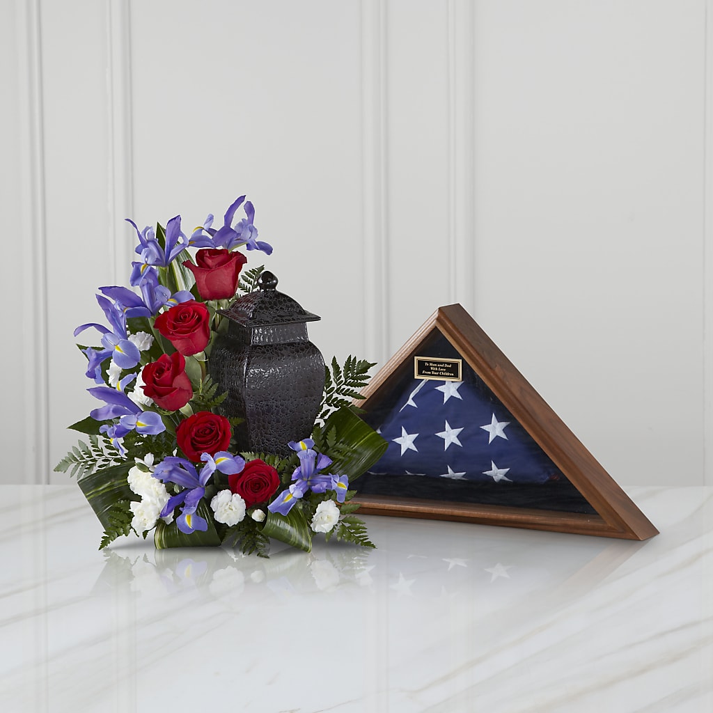 Patriotic Tribute Arrangement – SWEET CREATIONS BROOKFIELD FLWRS & BLLNS, Brookfield IL