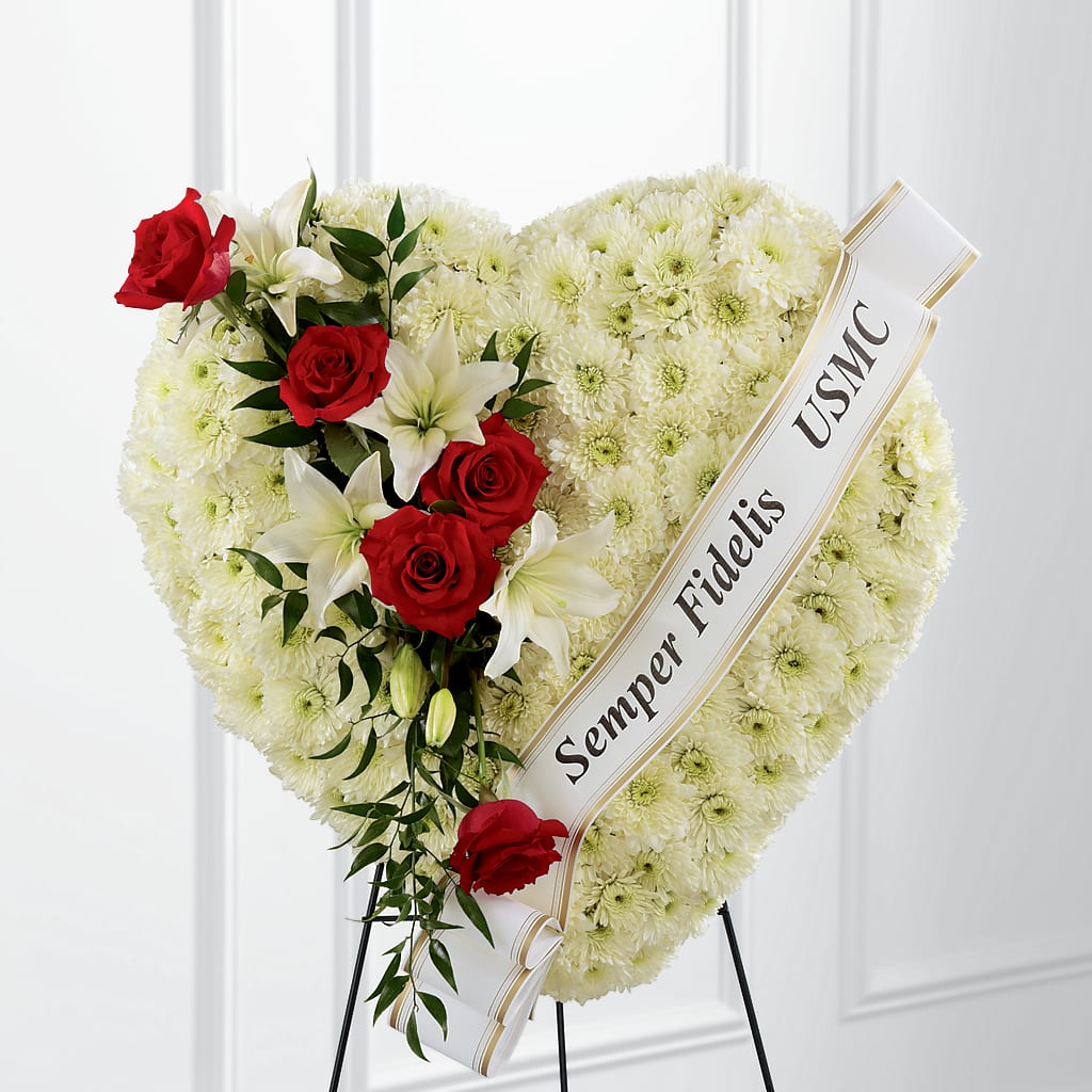 Heartfelt Hero Standing Heart – SWEET CREATIONS BROOKFIELD FLWRS & BLLNS, Brookfield IL