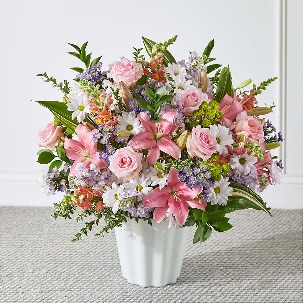 Abundant Compassion Floor Basket – SWEET CREATIONS BROOKFIELD FLWRS & BLLNS, Brookfield IL
