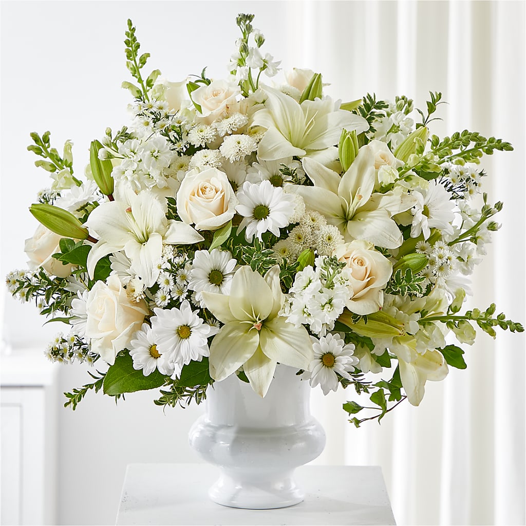 Uplifting Urn Arrangement – SWEET CREATIONS BROOKFIELD FLWRS & BLLNS, Brookfield IL