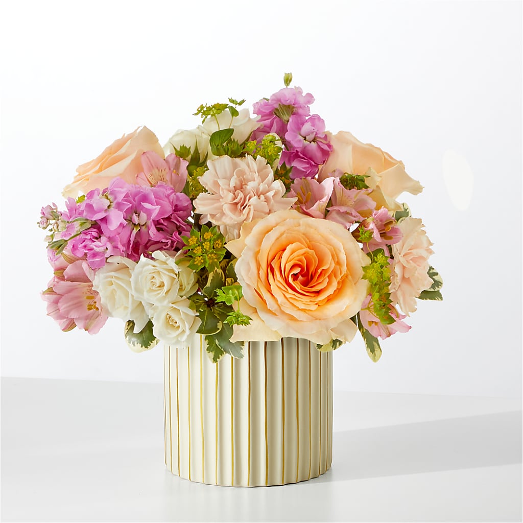Paradise Bouquet with Ivory Vase – SWEET CREATIONS BROOKFIELD FLWRS & BLLNS, Brookfield IL