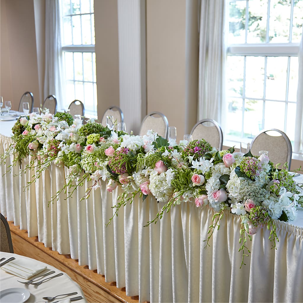 State of Joy Head Table Arrangement – SWEET CREATIONS BROOKFIELD FLWRS & BLLNS, Brookfield IL