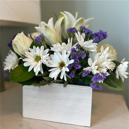 Beyond Blue Box Bouquet – SWEET CREATIONS BROOKFIELD FLWRS & BLLNS, Brookfield IL