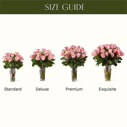 Long Stem Pink Rose Bouquet – SWEET CREATIONS BROOKFIELD FLWRS & BLLNS, Brookfield IL