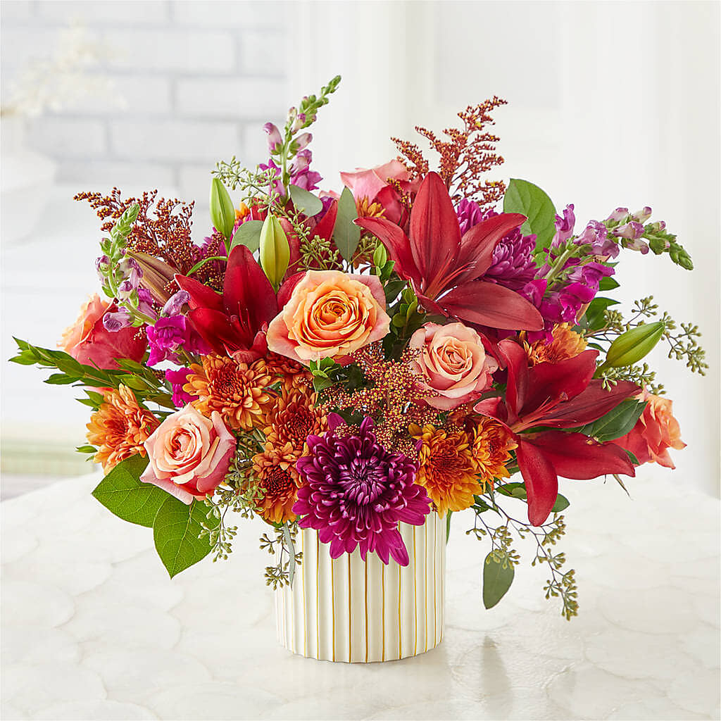 Burgundy Landscape Bouquet – SWEET CREATIONS BROOKFIELD FLWRS & BLLNS, Brookfield IL