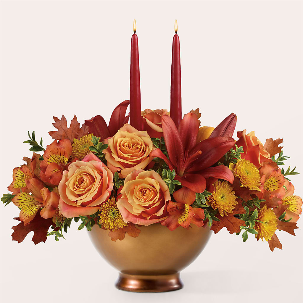 Harvest Table Centerpiece – SWEET CREATIONS BROOKFIELD FLWRS & BLLNS, Brookfield IL