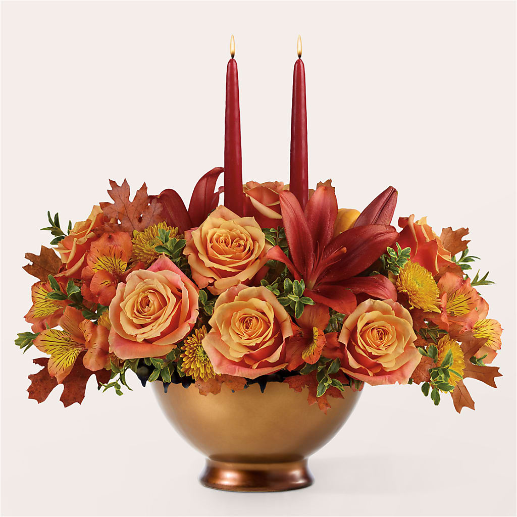 Harvest Table Centerpiece – SWEET CREATIONS BROOKFIELD FLWRS & BLLNS, Brookfield IL