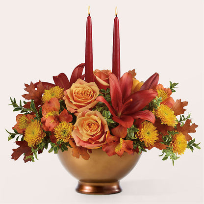 Harvest Table Centerpiece – SWEET CREATIONS BROOKFIELD FLWRS & BLLNS, Brookfield IL