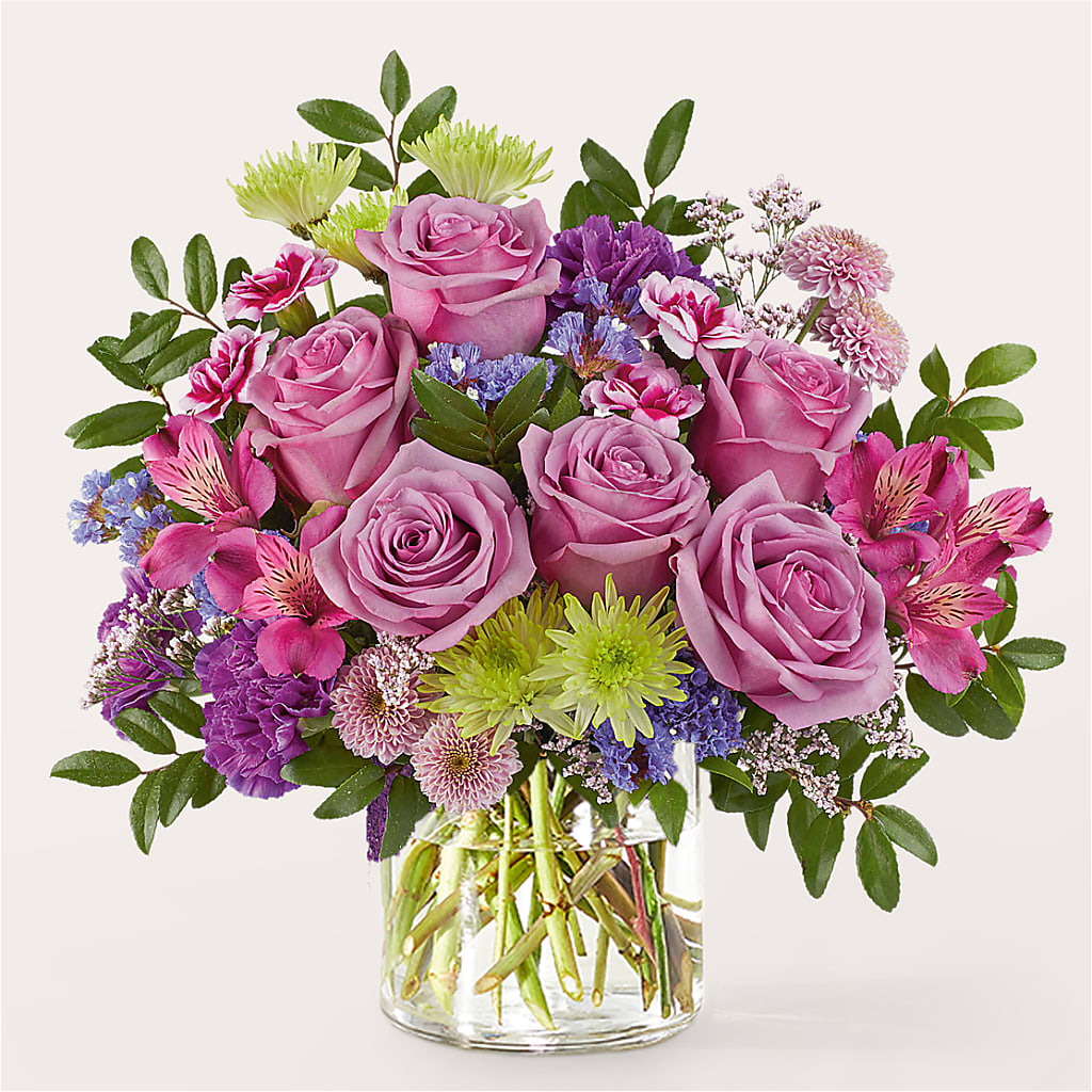 Glass Half Full Bouquet – SWEET CREATIONS BROOKFIELD FLWRS & BLLNS, Brookfield IL