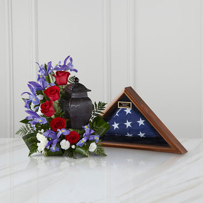 Patriotic Tribute Arrangement – SWEET CREATIONS BROOKFIELD FLWRS & BLLNS, Brookfield IL