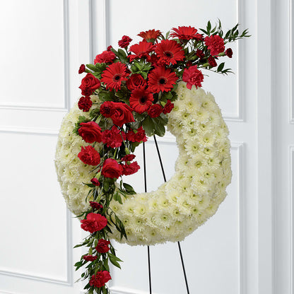 Graceful Tribute Wreath – SWEET CREATIONS BROOKFIELD FLWRS & BLLNS, Brookfield IL