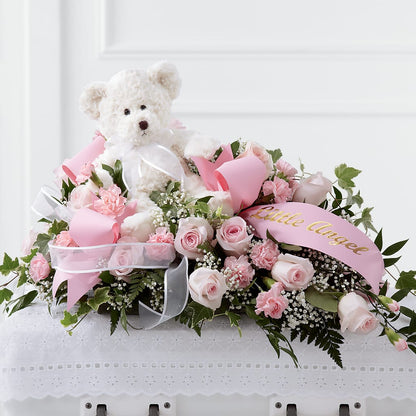 Touch of Sympathy Casket Spray – SWEET CREATIONS BROOKFIELD FLWRS & BLLNS, Brookfield IL