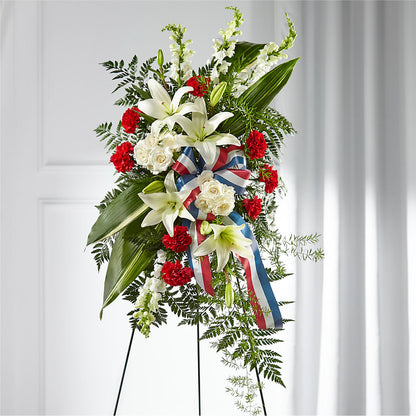 Stars of Life Standing Spray – SWEET CREATIONS BROOKFIELD FLWRS & BLLNS, Brookfield IL