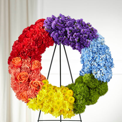 Circle of Love Wreath – SWEET CREATIONS BROOKFIELD FLWRS & BLLNS, Brookfield IL