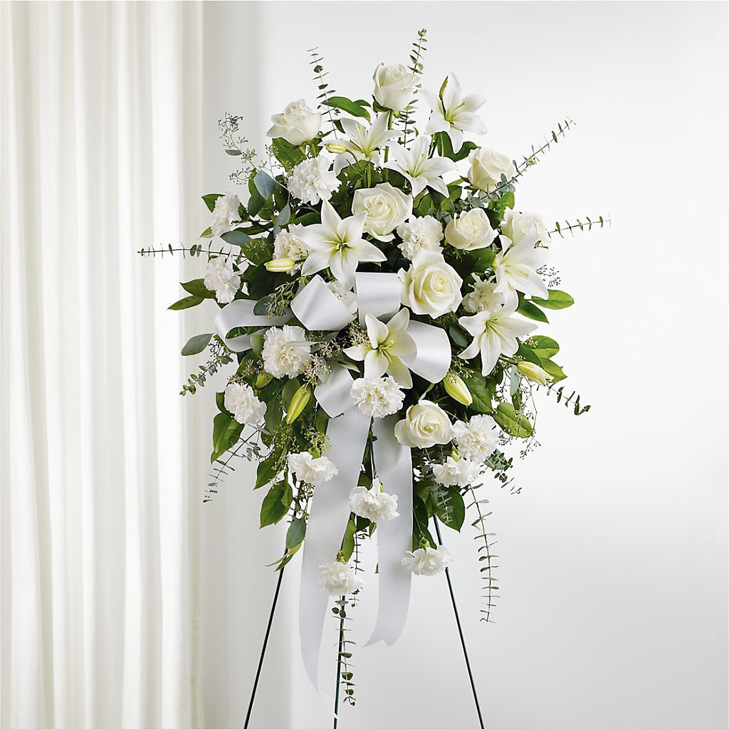 With Care Standing Spray – SWEET CREATIONS BROOKFIELD FLWRS & BLLNS, Brookfield IL