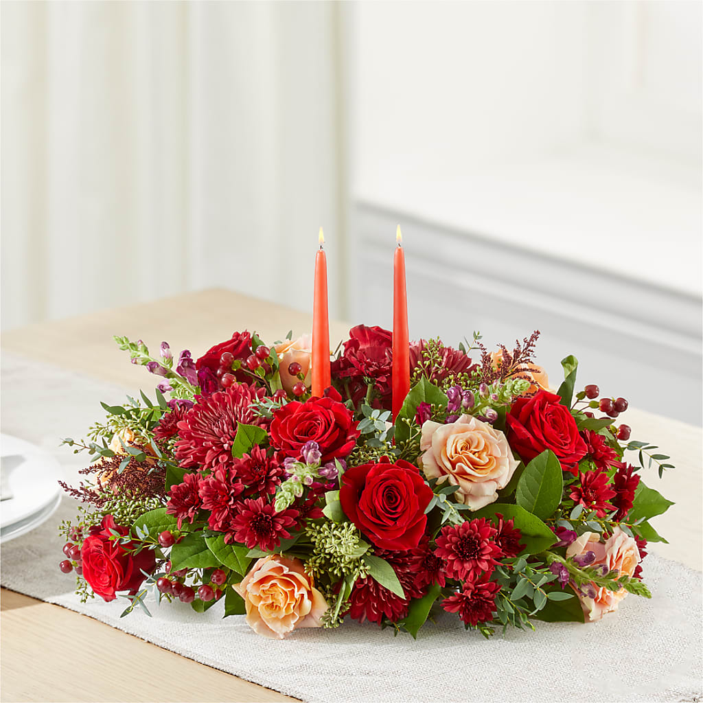 Most Thankful Centerpiece – SWEET CREATIONS BROOKFIELD FLWRS & BLLNS, Brookfield IL