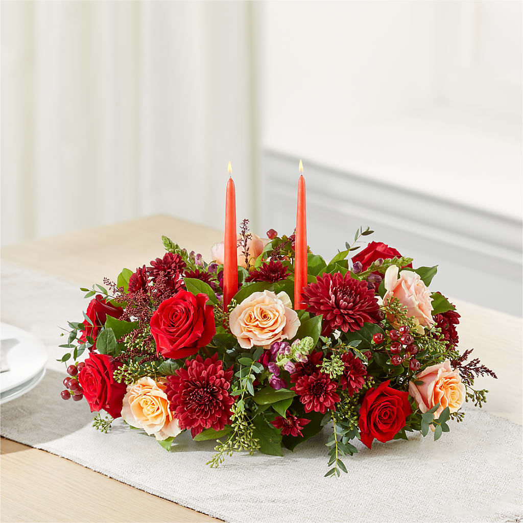 Most Thankful Centerpiece – SWEET CREATIONS BROOKFIELD FLWRS & BLLNS, Brookfield IL