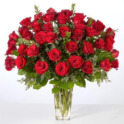 Forever Yours Fifty Stem Red Rose Bouquet – SWEET CREATIONS BROOKFIELD FLWRS & BLLNS, Brookfield IL
