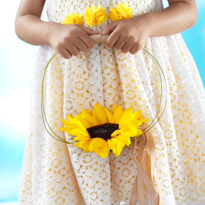 Sweet Sunshine Flower Girl Bouquet – SWEET CREATIONS BROOKFIELD FLWRS & BLLNS, Brookfield IL
